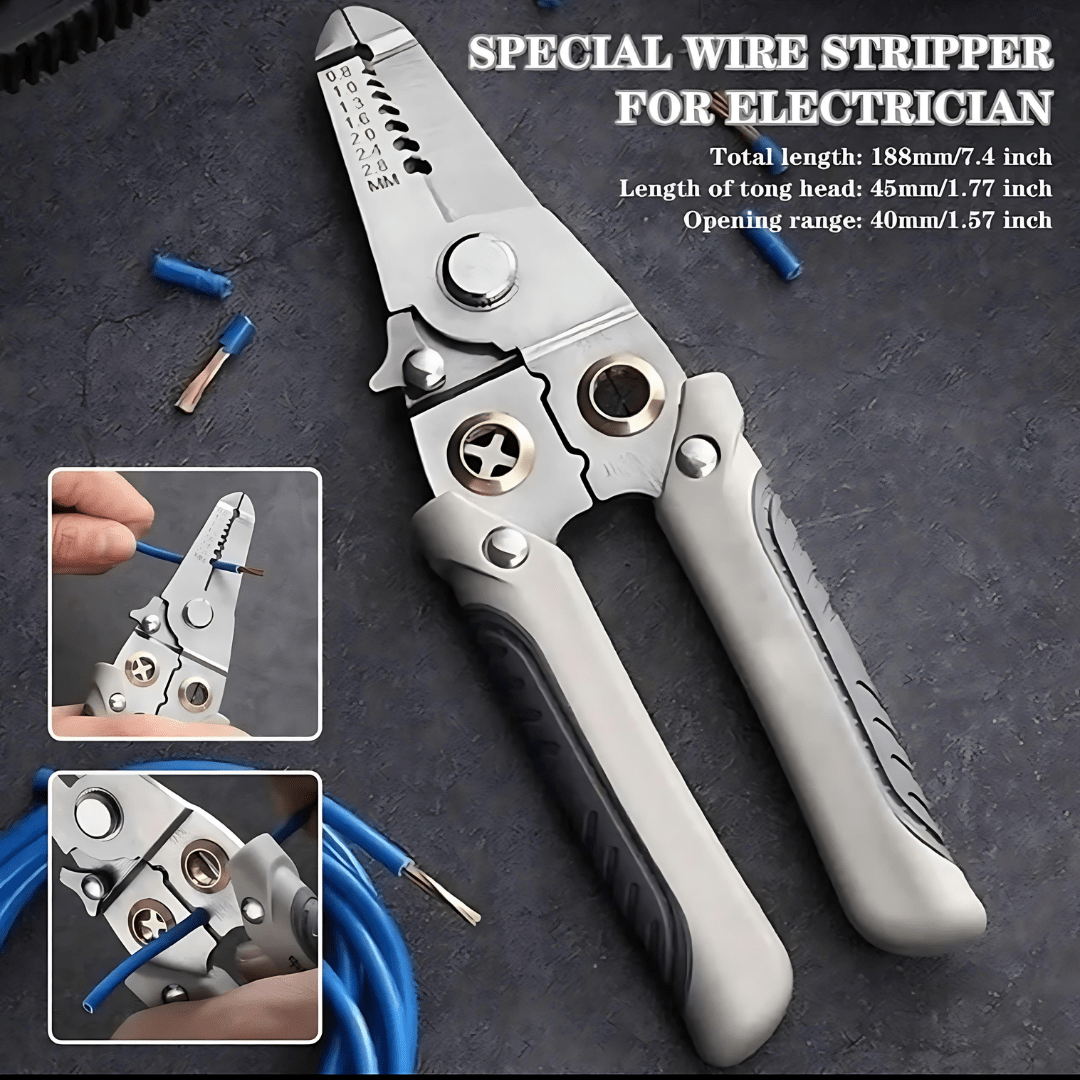 GripLoxio™ Multi-functional Wire Stripper & Cutter
